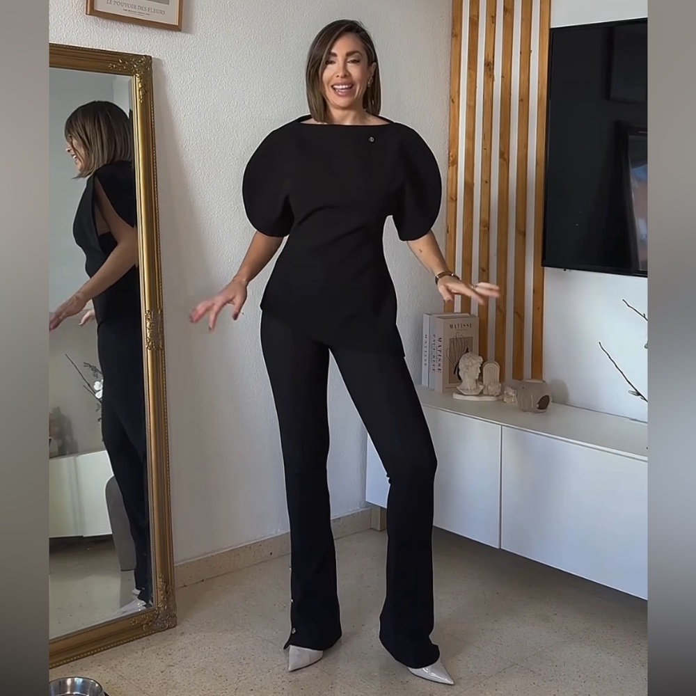 Zara Puff Sleeve Top ZW Collection